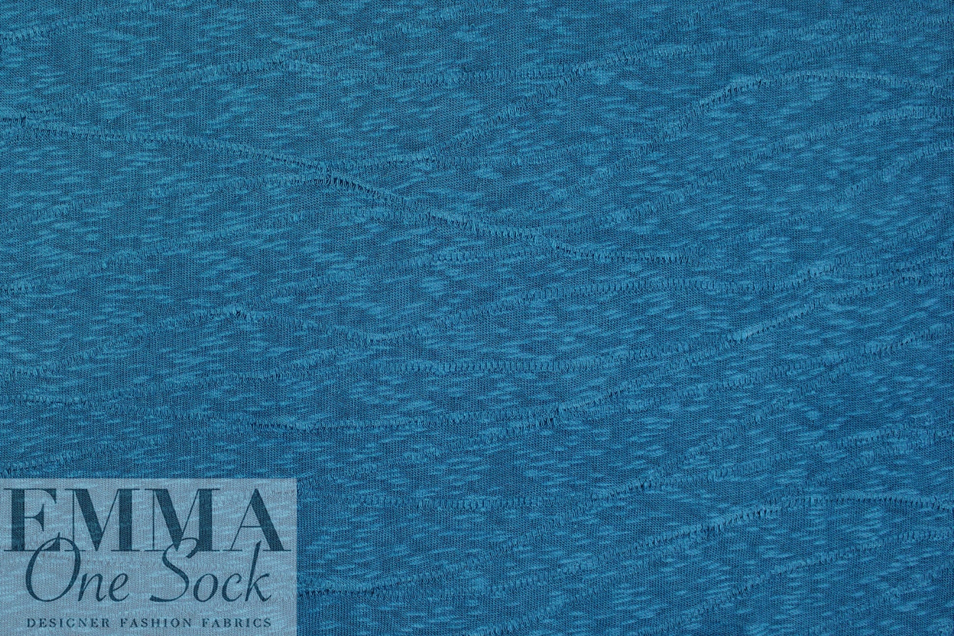 MTM organic cotton GOTS/Oeko-Tex slub sweater knit - lagoon 1.25 yd