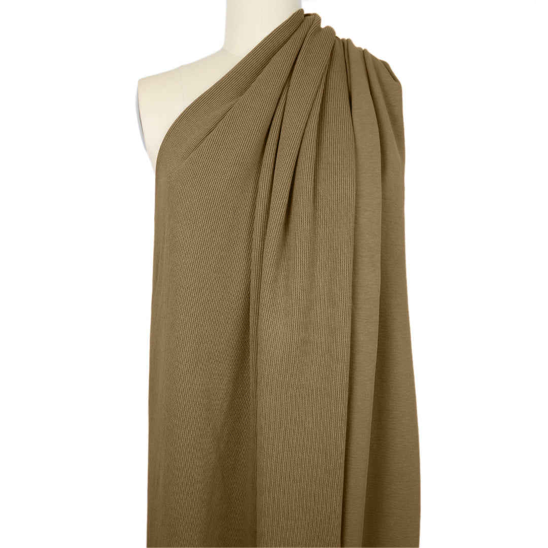 MTM organic cotton doubleface sweater knit - camel 2 yds