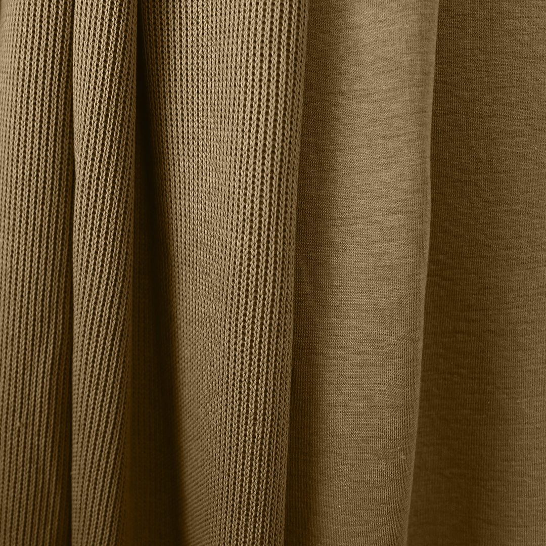 MTM organic cotton doubleface sweater knit - camel 2 yds