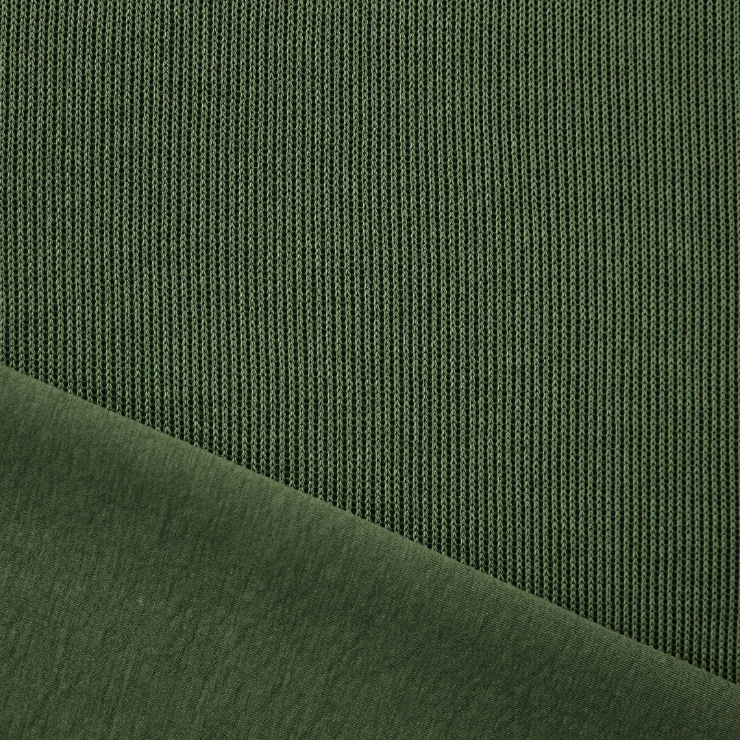 MTM organic cotton doubleface sweater knit - olive 1.625 yd