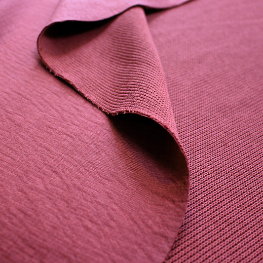 MTM organic cotton doubleface sweater knit - rosewood 2.25 yd