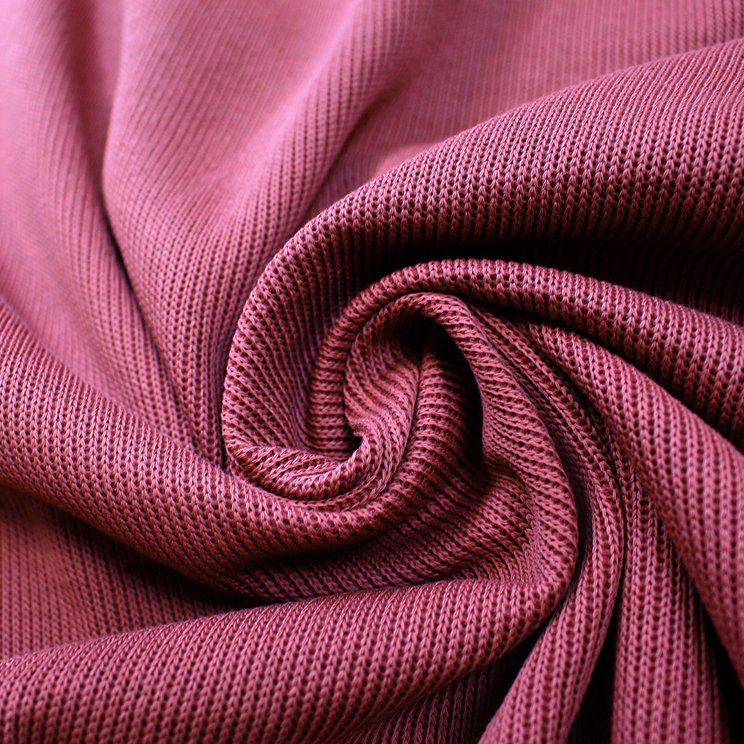 MTM organic cotton doubleface sweater knit - rosewood 2.25 yd