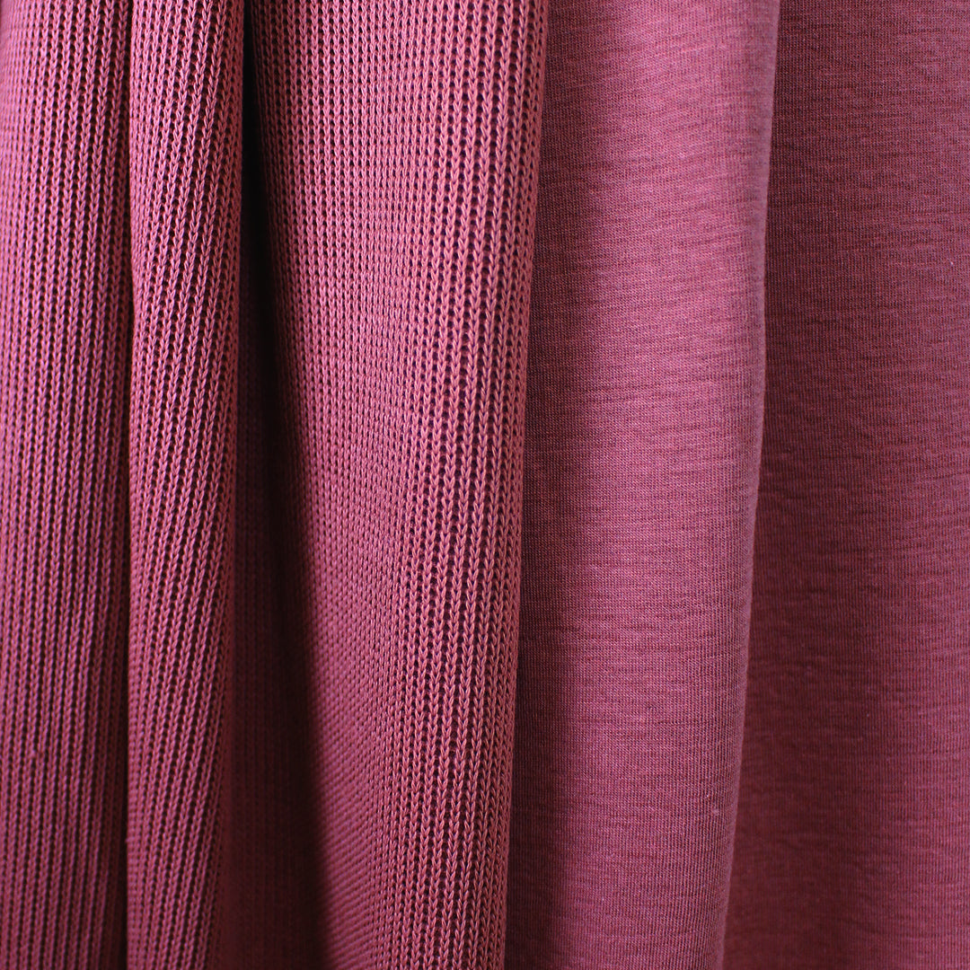 MTM organic cotton doubleface sweater knit - rosewood 1.25 yds