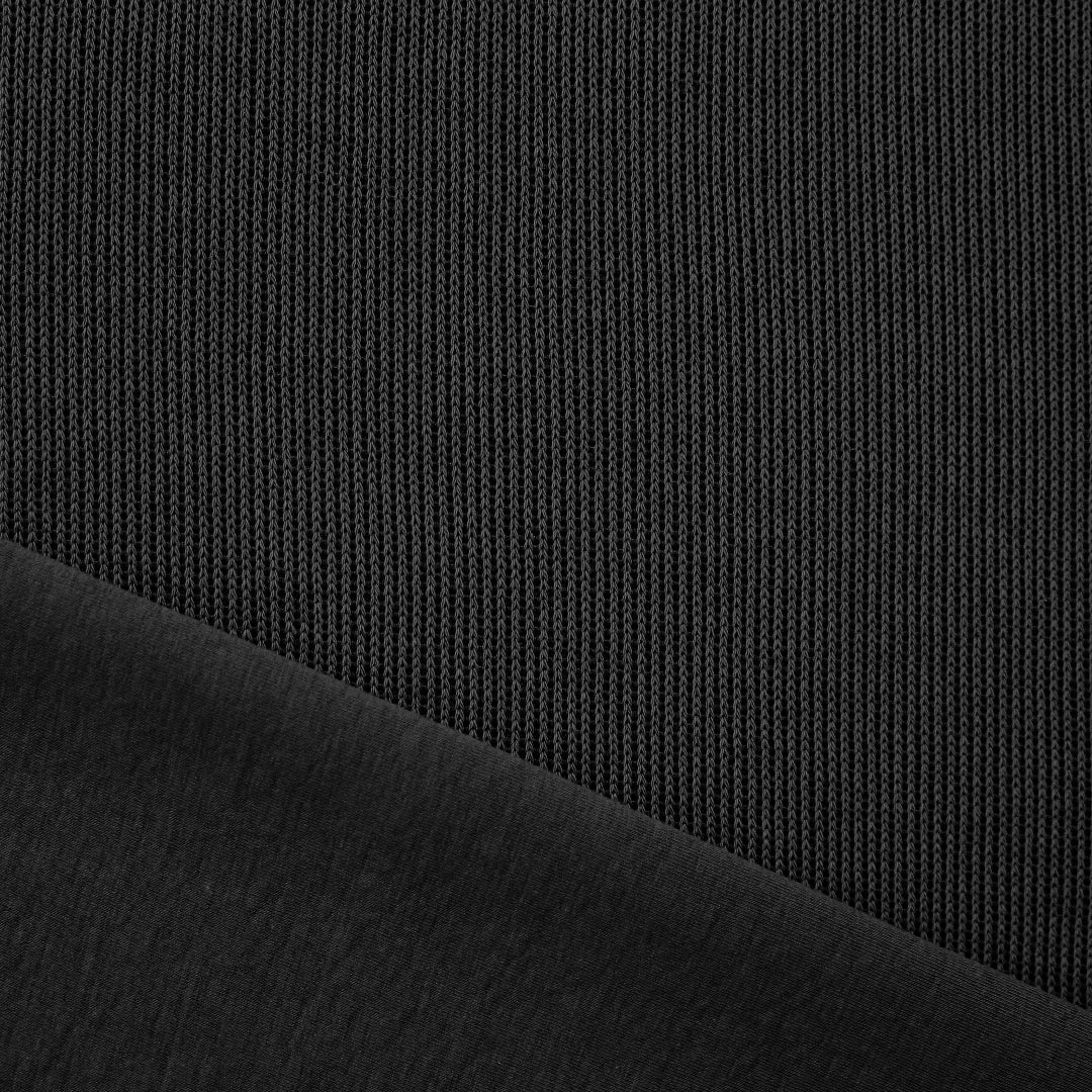 MTM organic cotton doubleface sweater knit - black 1.5 yd
