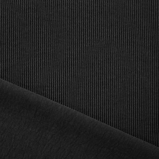 MTM organic cotton doubleface sweater knit - black 1.5 yd
