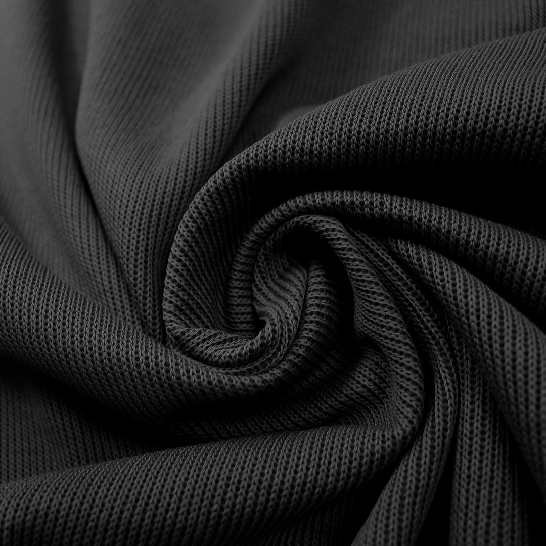 MTM organic cotton doubleface sweater knit - black 1.5 yd