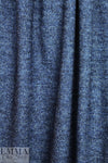 Italian denimy blue tweed cotton/wool sweater knit