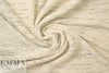 NY designer cream with black slubs cotton sweater knit