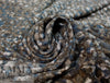 NY designer heathered, printed sweater knit - earth/indigo 1.875 yd