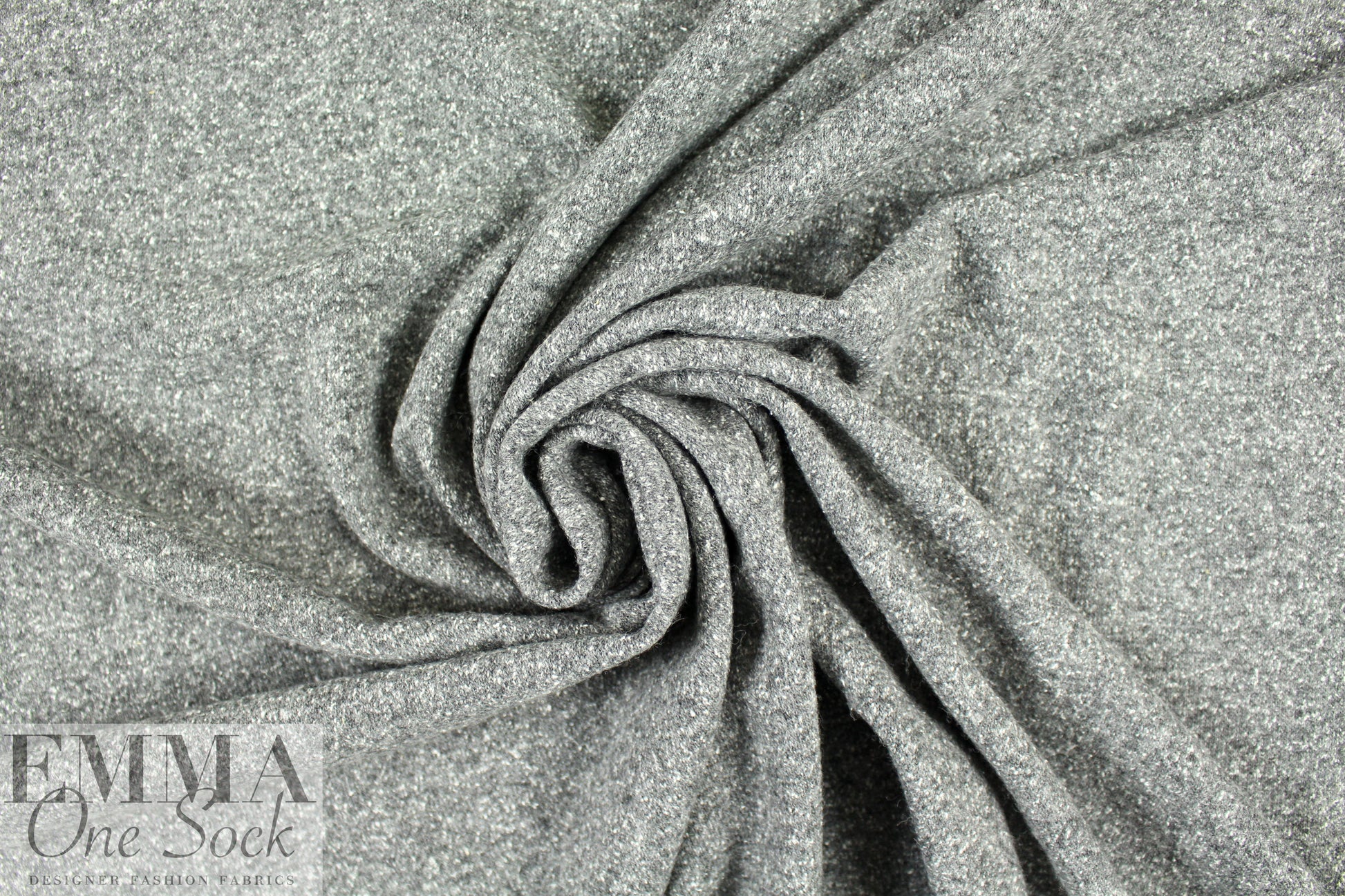 NY designer gray/white tweedy sweater knit