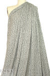 NY designer ribbed sweater knit - salt/pepper 1.375 yds