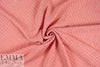 NY designer coral/white stripey sweater knit .66 yds