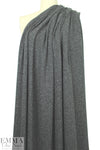 NY designer graphite wool tweed sweater knit