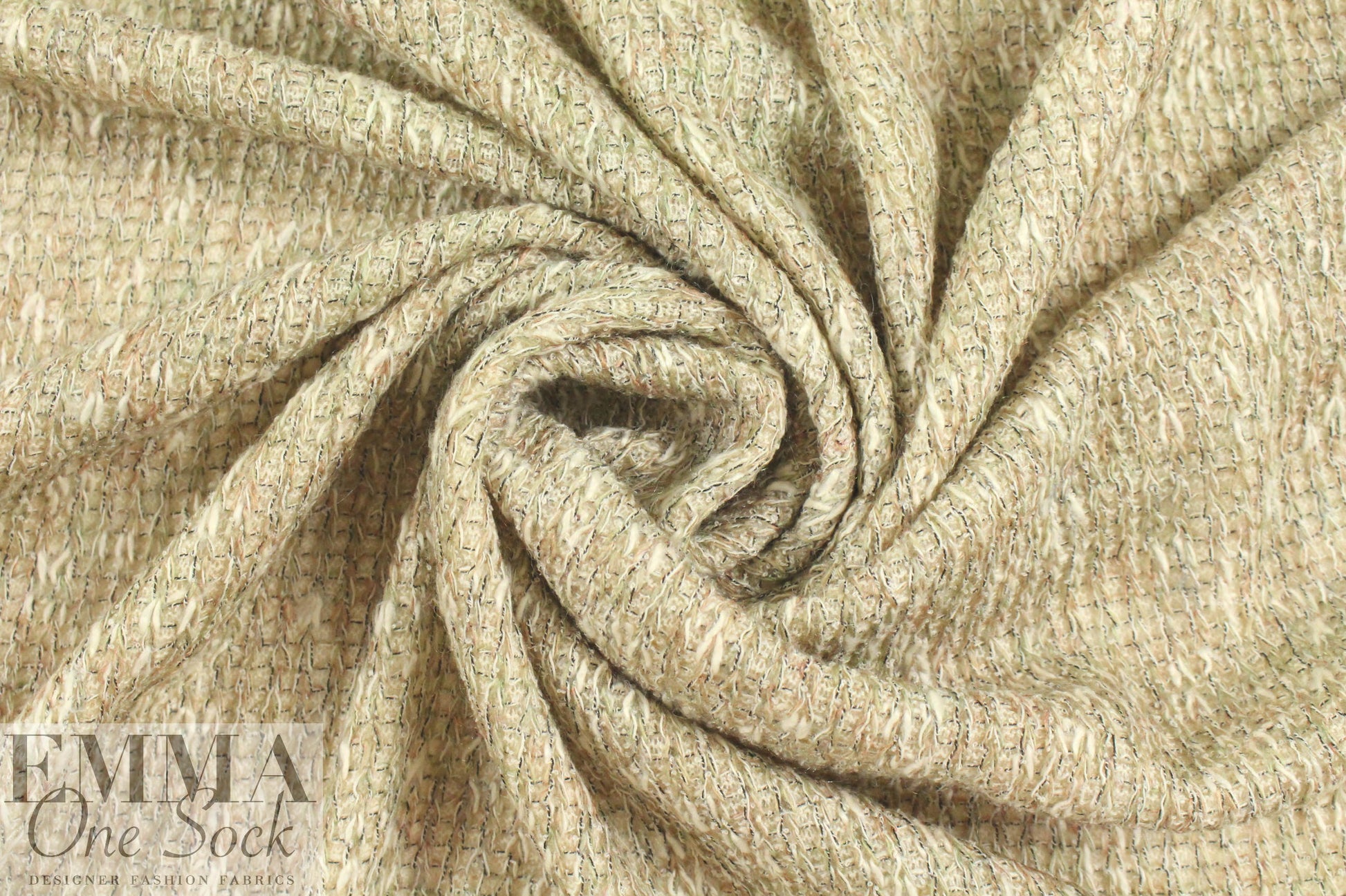 Italian toasty tweedy two-ply sweater knit 1.125 yds