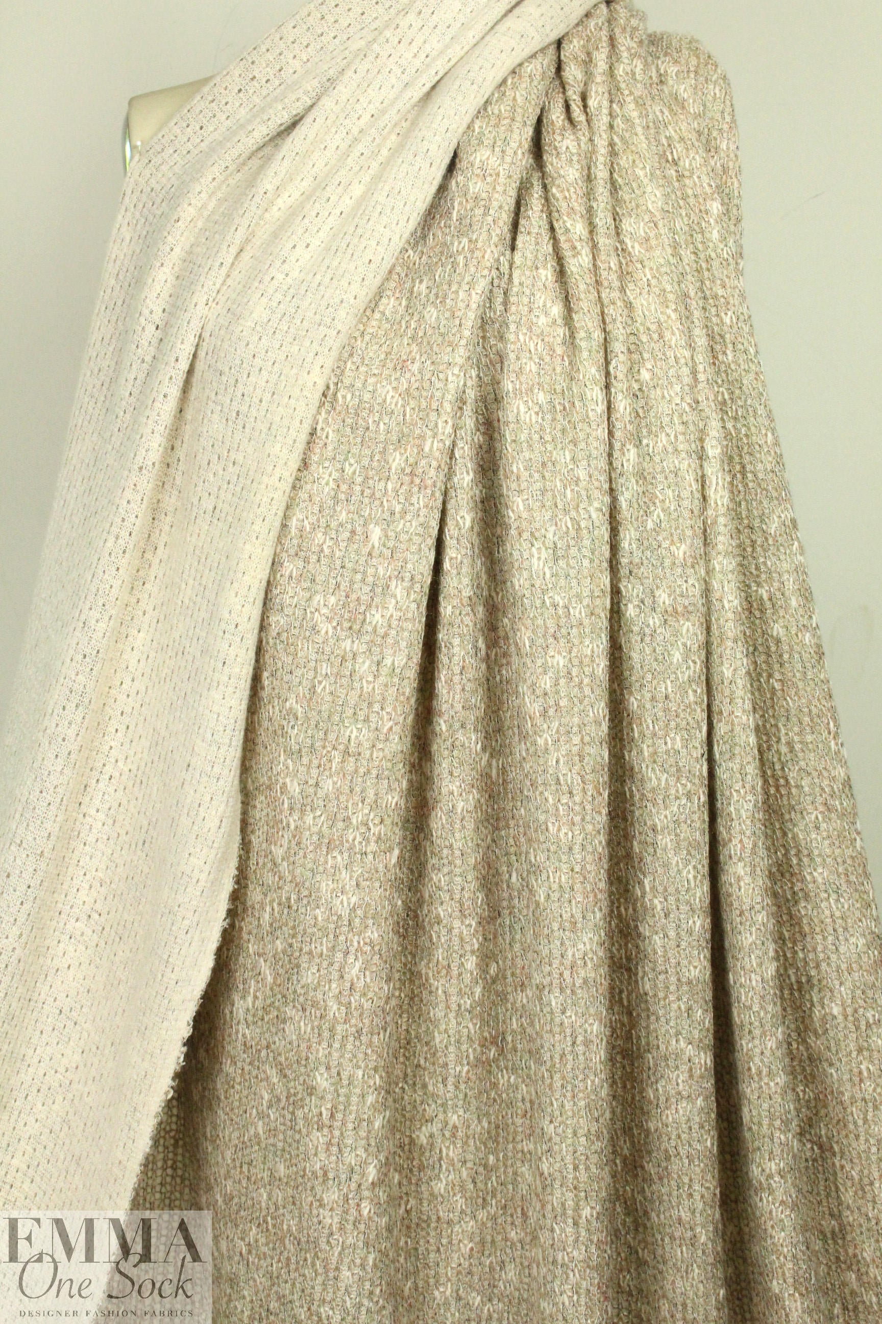Italian toasty tweedy two-ply sweater knit 1.875 yds