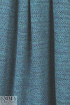 Italian blue/turquoise seed stitch cotton sweater knit