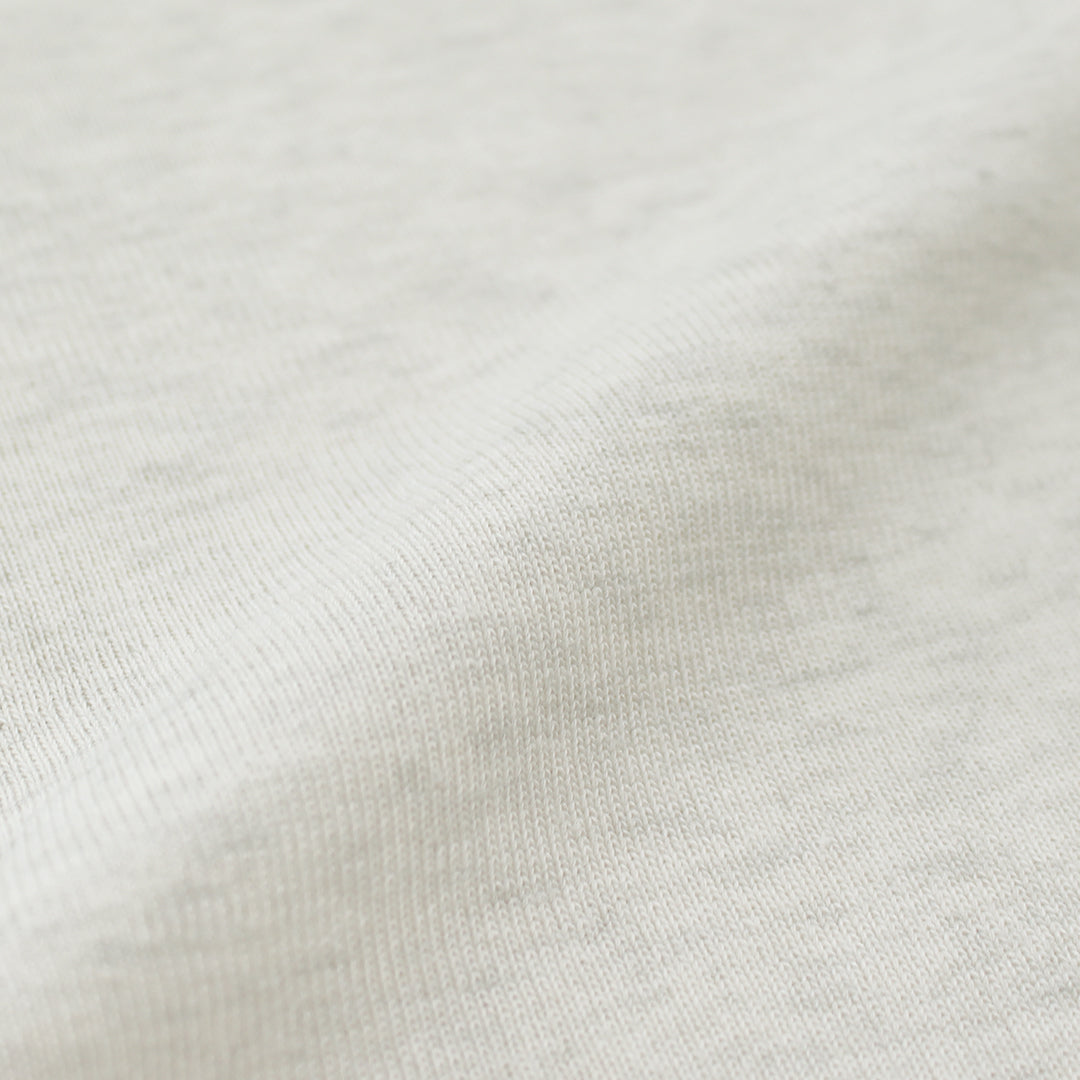 lightweight heathered modal sweater knit - winter white/gray .75 yds