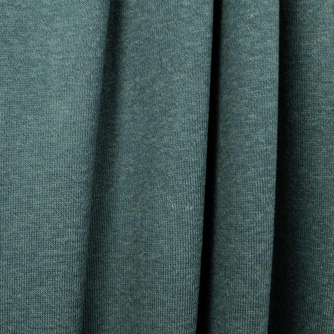 ultra-soft stretch rayon blend sweater knit - stormy teal *FLAW* 1.75 yds