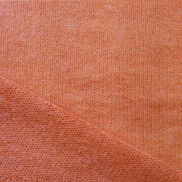 Italian mohair blend open stitch sweater knit - carrot .5 yard