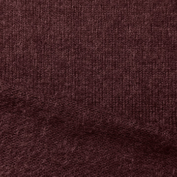 Italian alpaca blend open stitch sweater knit - merlot .6 yds