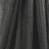 Italian black open stitch wool blend rib sweater knit 1.5 yds
