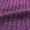 Italian all wool chunky rib sweater knit - mulberry .875 yds