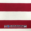 French broad stripe cotton sweater knit - Persian red/ivory .5 yds