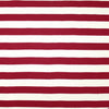 French broad stripe cotton sweater knit - Persian red/ivory .5 yds