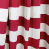 French broad stripe cotton sweater knit - Persian red/ivory .5 yds