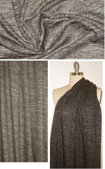 Italian wool/hemp lightweight sweater knit - elephant