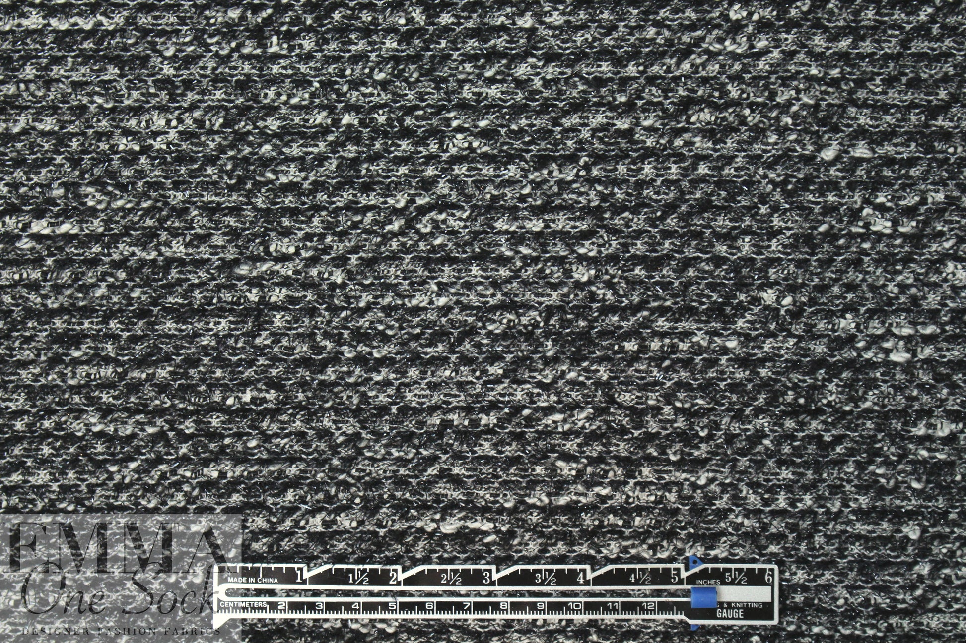NY designer cotton/lurex textured sweater knit
