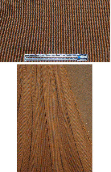 Italian chunky ribbed sweater - copper/off-black