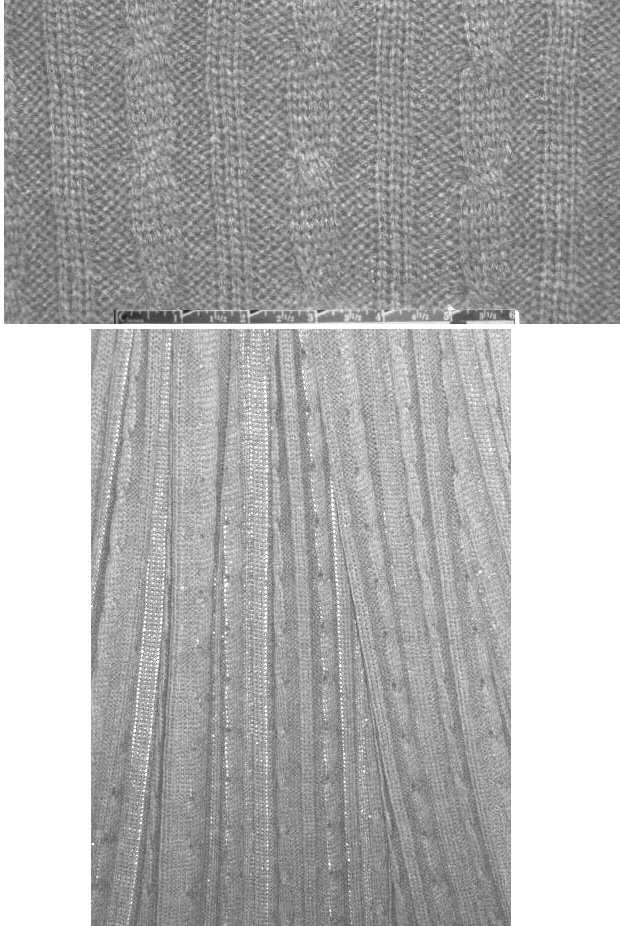 Italian wool blend cable sweater knit - light gray