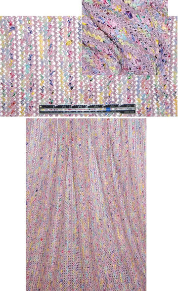 NY designer fancy open sweater knit - lilac