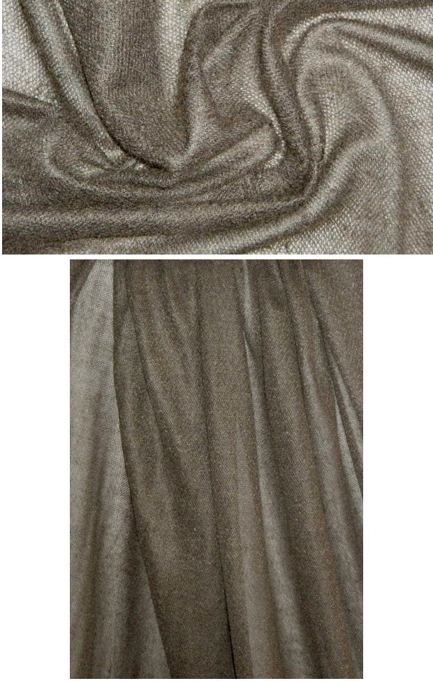 NY designer wide mushroom mohair sweater knit .875 yds