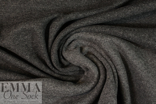 Italian sweatery thick wool doubleknit - charcoal