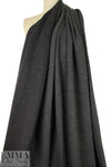 Italian sweatery thick wool doubleknit - charcoal