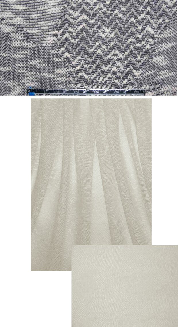 Burning T0rch cotton sweater lace - creamy white 1.375 yds