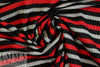 French 4x3 ribbed sweater knit - black/red/gray