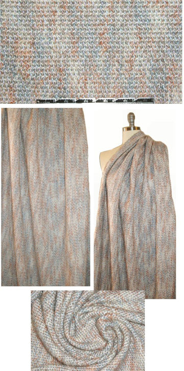 NY designer earthtones tweedy sweatery woven