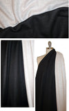 luxury sweatshirt knit - black/fleece 1.125 yds