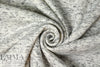 luxury sweatshirt knit - blk/wht melange/fleece 2.5 yds