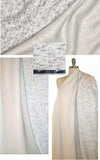 luxury sweatshirt knit - blk/wht melange/fleece 1.875 yds