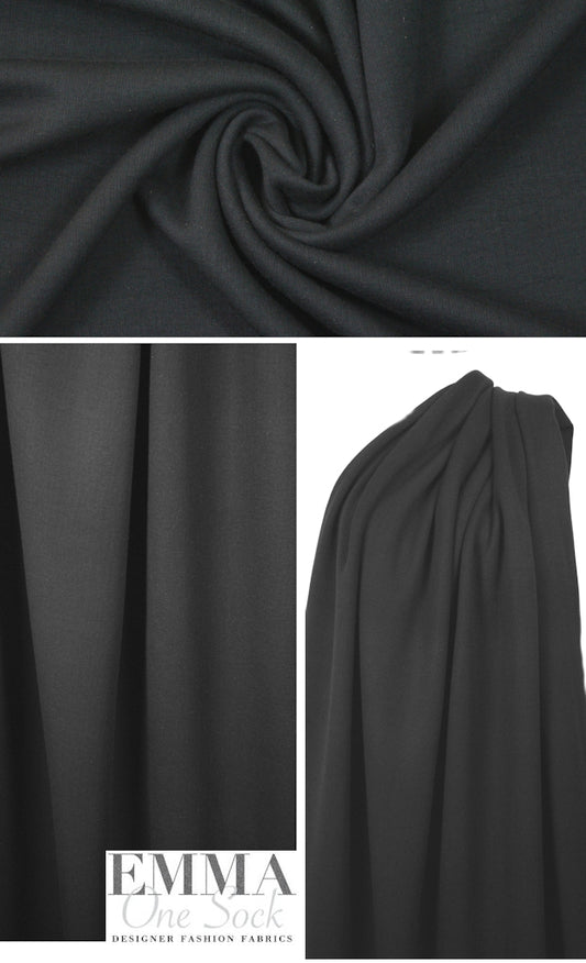 The0ry thick cotton doubleknit - black