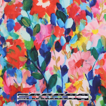 'summer fields' printed knit swimwear 1.375 yd