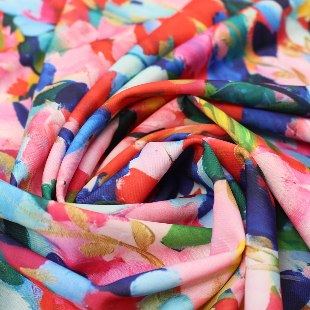 'summer fields' printed knit swimwear 1.375 yd
