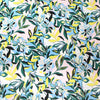 CA designer 'bonny floral' stretch jersey - pink/maize/ivy .75 yds