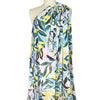 CA designer 'bonny floral' stretch jersey - pink/maize/ivy 2.25 yd