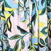 CA designer 'bonny floral' stretch jersey - pink/maize/ivy .75 yds