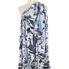 CA designer 'bonny floral' stretch jersey - sky/lilac/indigo 1.4 yds